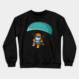 Paragliding cat Crewneck Sweatshirt